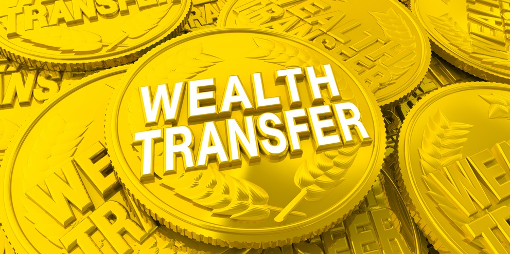 Rappresentazione visiva dell'articolo: Come affrontare il trasferimento di ricchezza. Considerazioni chiave.